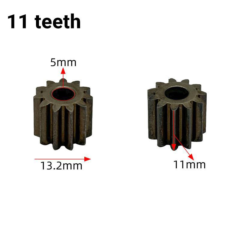 Durable Electric Hand Drill Gear 2Pcs 9-16 Teeth Parts Fit 550 775 Motor Shafts for Cordless Charging Drill Replacement