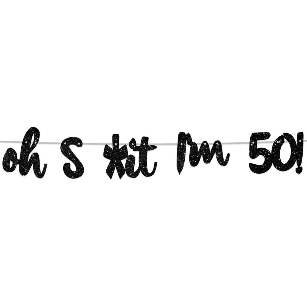 Oh I’m 30! Banner Backdrop Glitter Black Hallo Thirty Cheers to 30 Years Old Theme Decor for Man Woman Happy 30th Birthday Party Photo Studio Prop