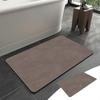 Ruhiku GW Bathroom Floor Mat, Diatom Mud Non-Slip Quick Dry Absorbent, Washable Compatible with Under Door, In Front of Bathtub, Shower, Sink