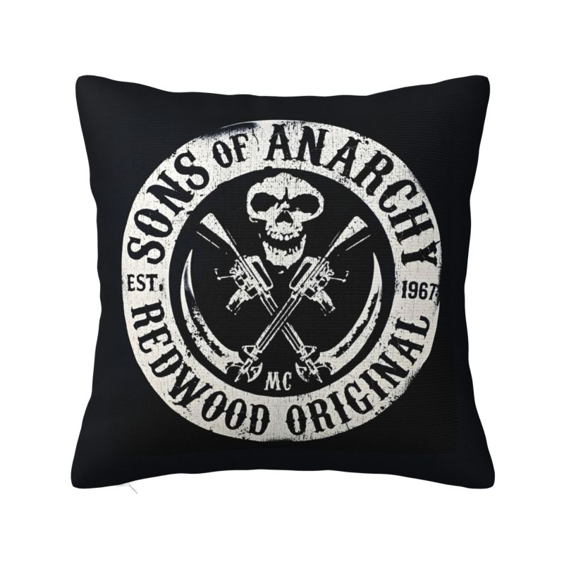 Individuelle Disney Sons Of Anarchy Kissenbezüge Die TV-Serie Samt Niedliche Zierkissenhülle für Auto Sofa
