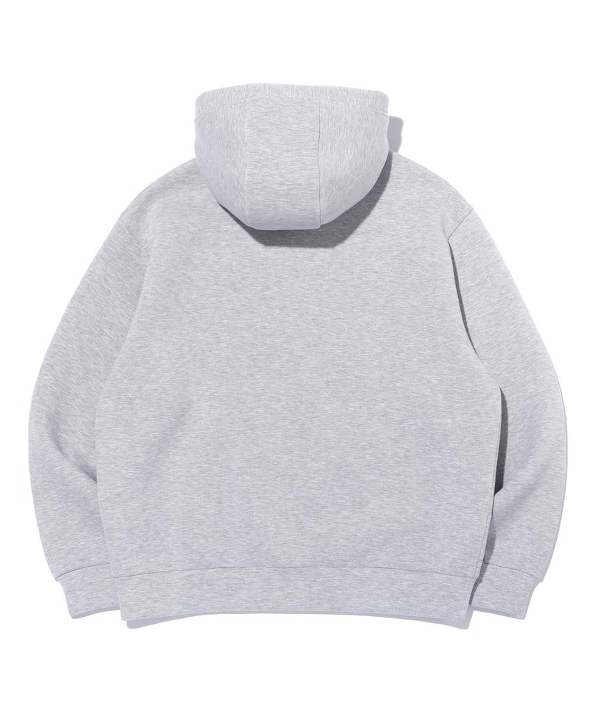 Distn9Ne Arch Logo Neoprene Zip-Up Hoodie Lq1Ju015_Melange Grey
