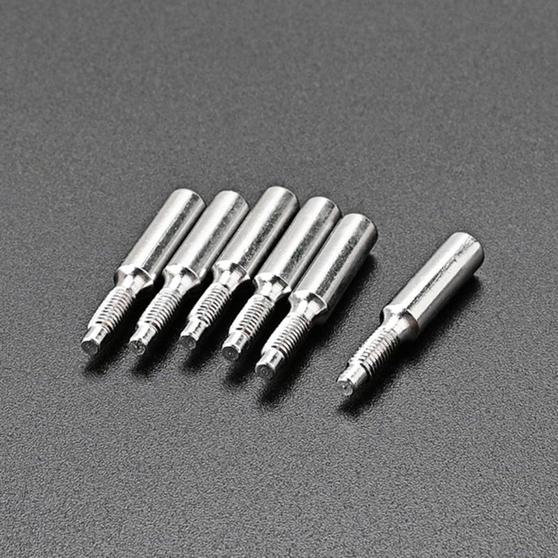 6Pcs Guitar Tremolo Bridge String Lock Screw Chrome Guitar String Mounting Screw