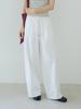 Ou Fan High-Waisted Wide-Leg Tencel Cotton Pants - Summer Style Women's Casual Loose-Fit 