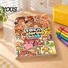 Creative Gifts for Children Cartoon Character Coloring Book Kids, Thick Paper Clear Line Birthday Painters Art Patterns Drawing Book, Fine Motor