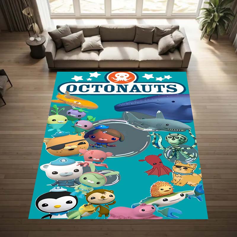Octonauts Game Room Non-slip Mats Are Also Suitable for Men's Bedrooms, Living Rooms, Sofas, and Other Places, and Are Washable,