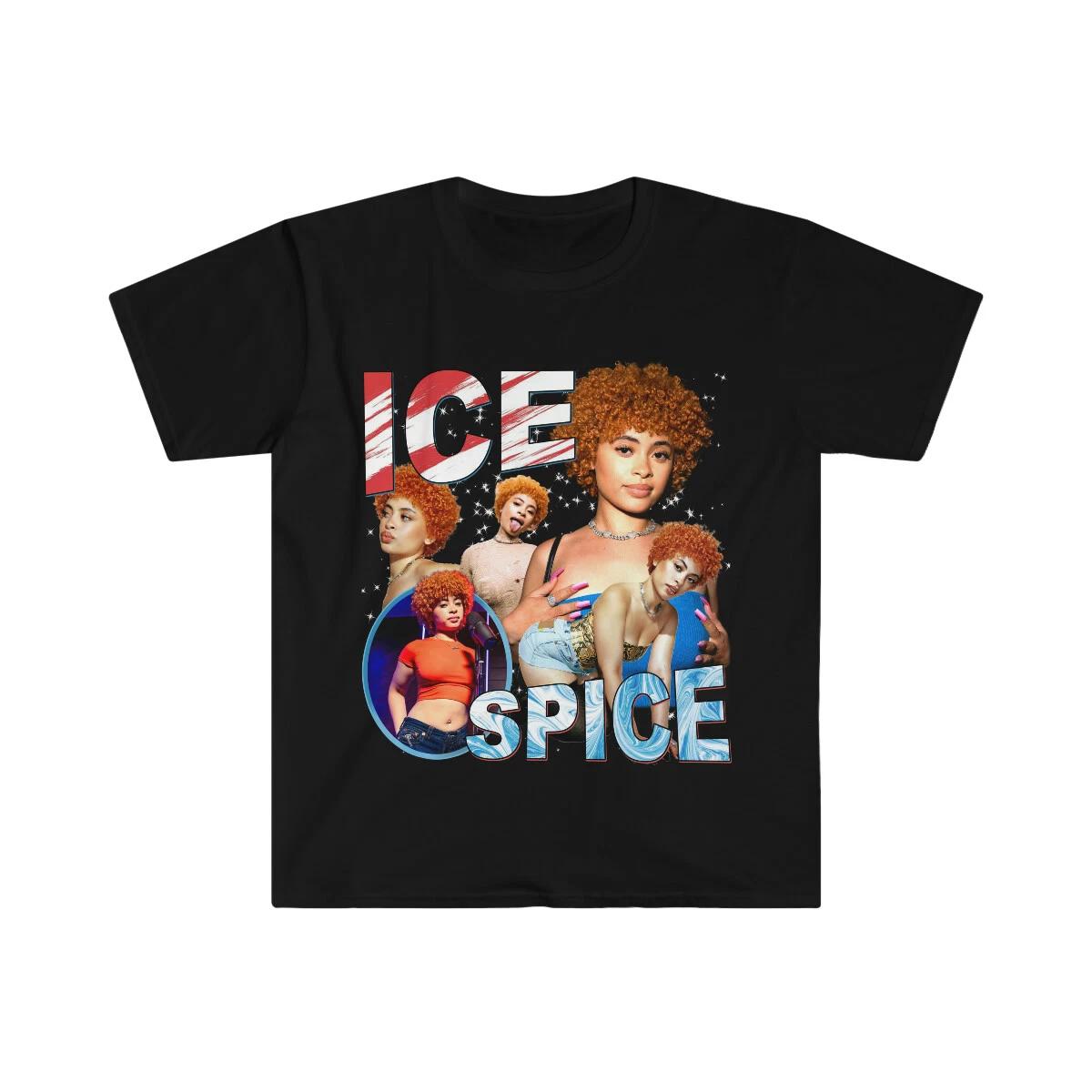 Adult Unisex Ice Spice Hip Hop Fan Style Softstyle T-Shirt 2XL