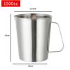 500ml/700ml/1000ml/1500ml Κύπελλο Κλίμακας Μέτρησης από Ανοξείδωτο Ατσάλι 304 Κυλινδρικός Δοσομετρητής Τσάι Γάλακτος Ψήσιμο Αυγά Κουτάλι