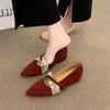 Retro Mary Jane schoenen met interne hakverhoging, nieuwe zachte en veelzijdige pendelschoenen met één pedaal