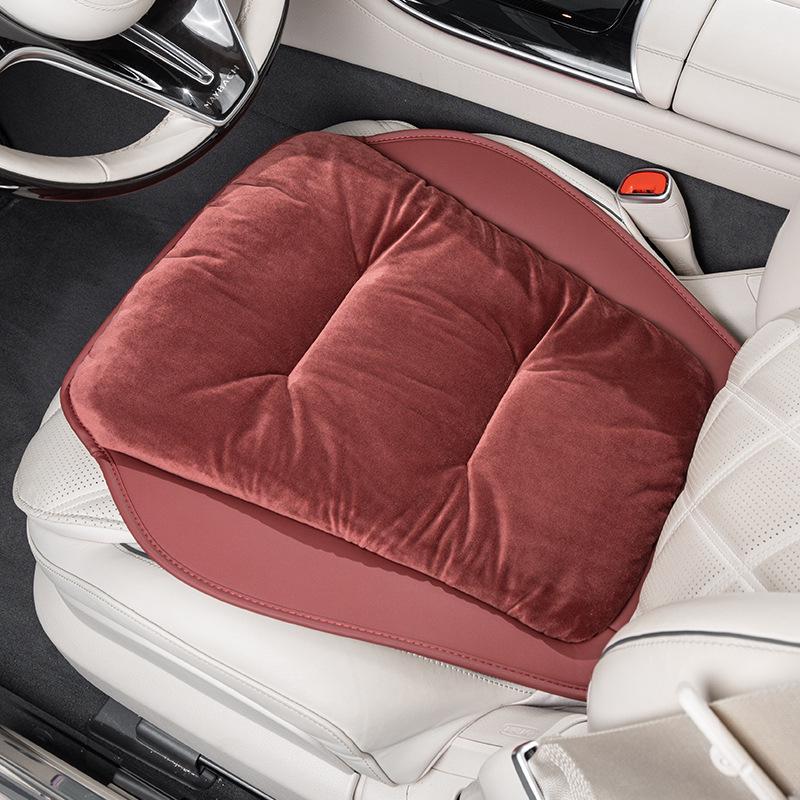 High-End Plush Heated Car Seat Cushion for Autumn and Winter