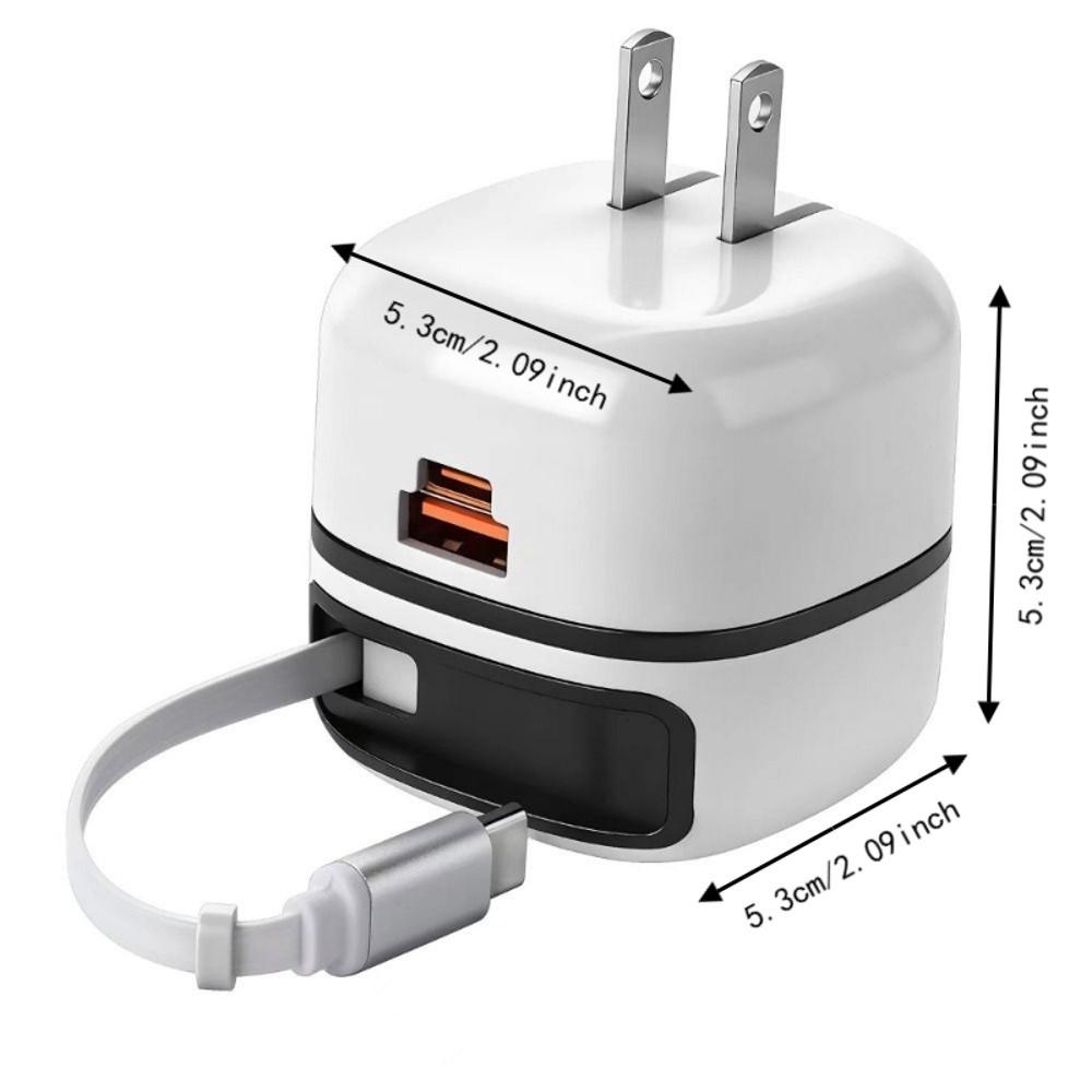EU UK US Plug 65W Fast Charger Foldable Foot Universal Travel Adapter Universal USB-C Devices