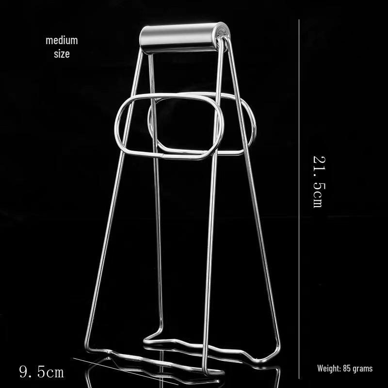 Stainless Steel Anti-Scald Tongs: Non-Slip Kitchen Tray & Plate Lifter