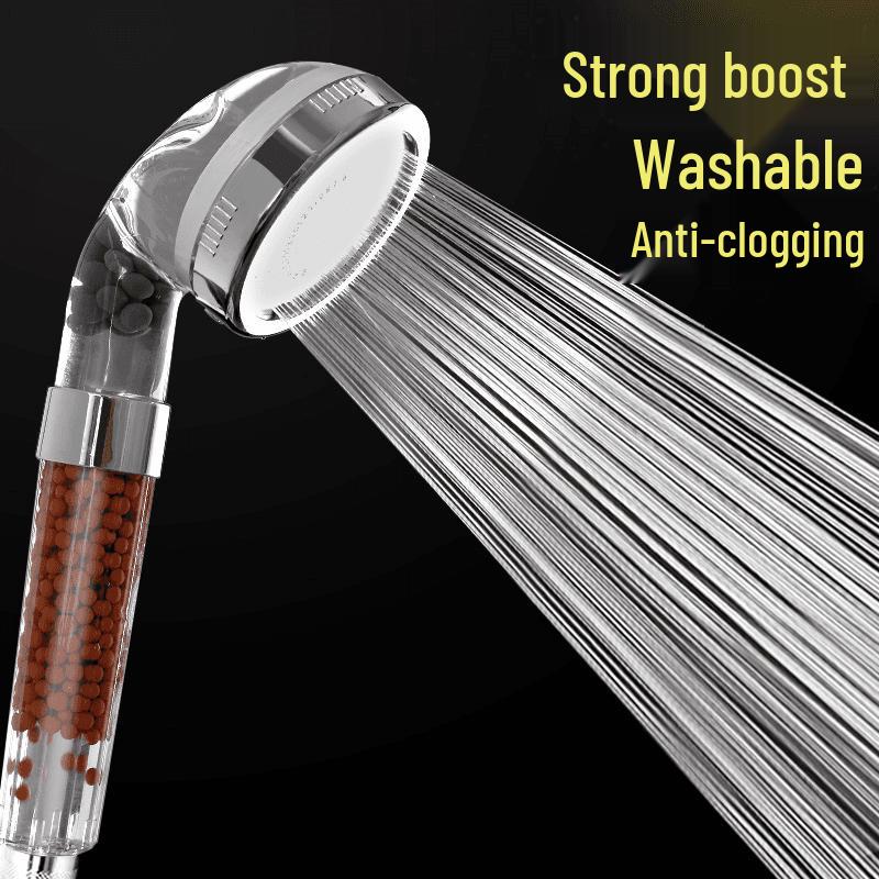 Handheld Shower Head with Negative Ion Pressure for Home Bathing