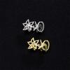 Multipurpose Copper Plated Openwork Flower Designs Grillzs Fashion Accessory for Trendy Generation Stylish Outfits