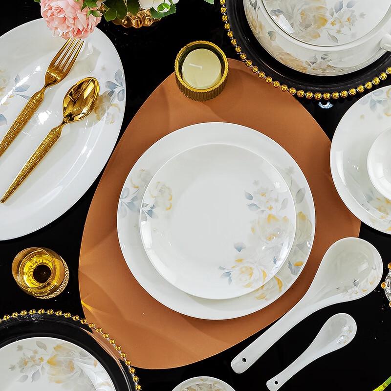 Hua Zao Bai Jia DX Yayun 38-Piece Jingdezhen Ceramic Dinnerware Set