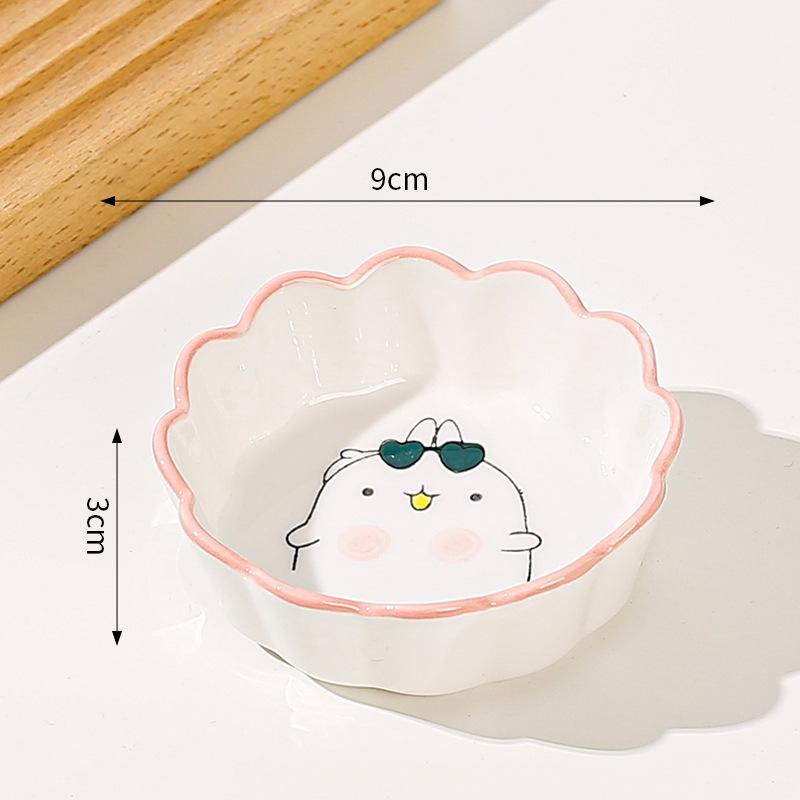 Japanske Mini Keramiske Tallerkener Barbecue Dipping Sashimi Sushi Soyasaus Retter Hjem Skrivebord Snacks Frukt Dessert Tallerkener