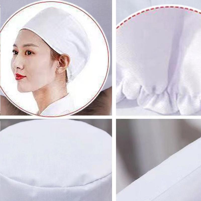 Cotton Hygiene Cap For Kitchen Lab Use Breathable Elastic Fit Lightweight Head Cover For Adults Professionals