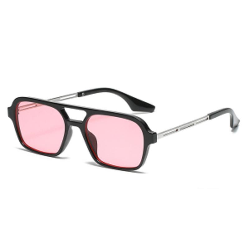 Double Bridge Square Frame Sunglasses Fashion New Retro Cat Eye Sun Glasses Brand Design UV400 Shades Eyewear Women Female