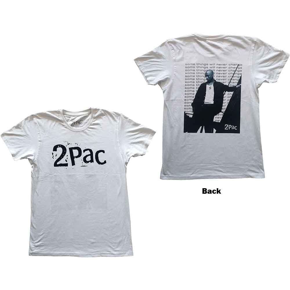 Tupac Changes Back Repeat T-Shirt White New Unisex T-Shirt XXXL