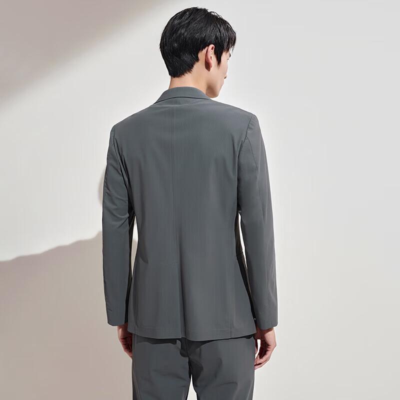 Men's Waffle Grid Suit Jacket & Casual Pants