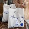 Tatlılar, Fırıncılık Ürünleri, Hediyeler ve Güzellik Ürünleri İçin Plastik Saplı Ambalaj Çantası - Yılbaşı Tasarımı