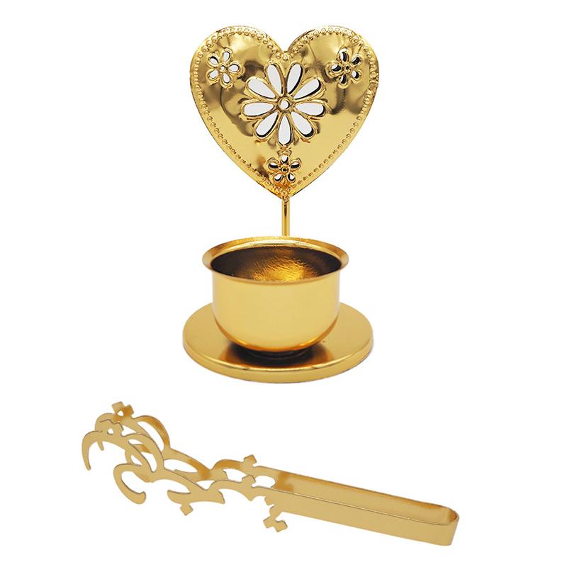 

Christmas Hollow Design Christmas Decoration Christmas Tree Shape Elegant Candlestick Decorative Accessories 3 Styles C золотой