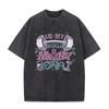 Now Down I'm Bad Crying At The Gym Fitness Pump Cover Vintage T-shirt Men's Fashion  Washed Tshirt Male Aesthetic Tees