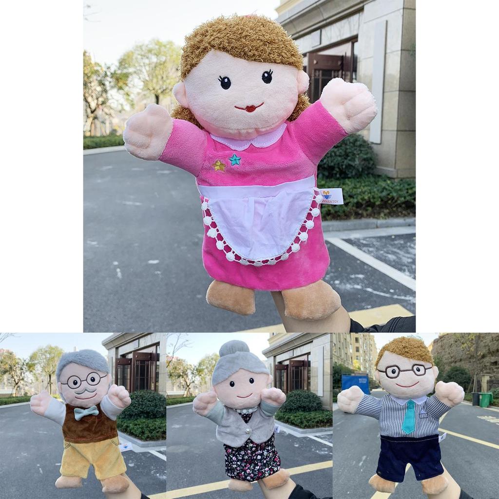 Marionnette Peluche Jouet pour Raconter des Histoires en Famille Remplie de Coton PP pour le Temps de Jeu des Enfants