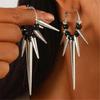 Gothic Inspired Hoop Earrings Star/Thorns Rivet Ear Buckles Fashion Ear Accessories for Theme Gatherings and Event