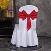 10PCS Thicken Spandex Chair Cover Band Ribbons Chair Tie Backs for Party Banquet Decor Wedding Decoration Knot Chair Bow Sashes