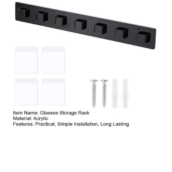 Uchwyt ścienny na okulary Organizer na okulary przeciwsłoneczne Prosta instalacja Oszczędzający miejsce przezroczysty akrylowy uchwyt do przechowywania okularów przeciwsłonecznych