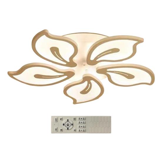 LED Blumen Deckenleuchte mit Fernbedienung Dimmbare Deckenlampe Weiches Licht Augenschutzlampe für Wohnzimmer & Schlafzimmer