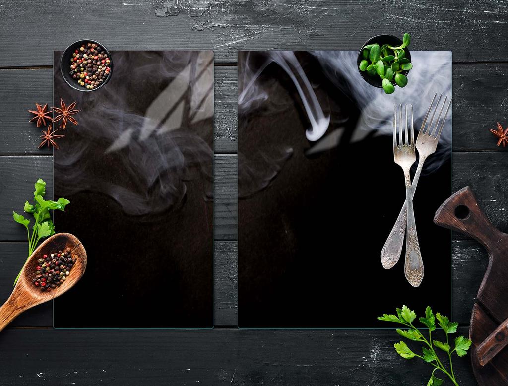 SZKLANA PŁYTA OCHRONNA NA KUCHENKĘ 70x52 DYM