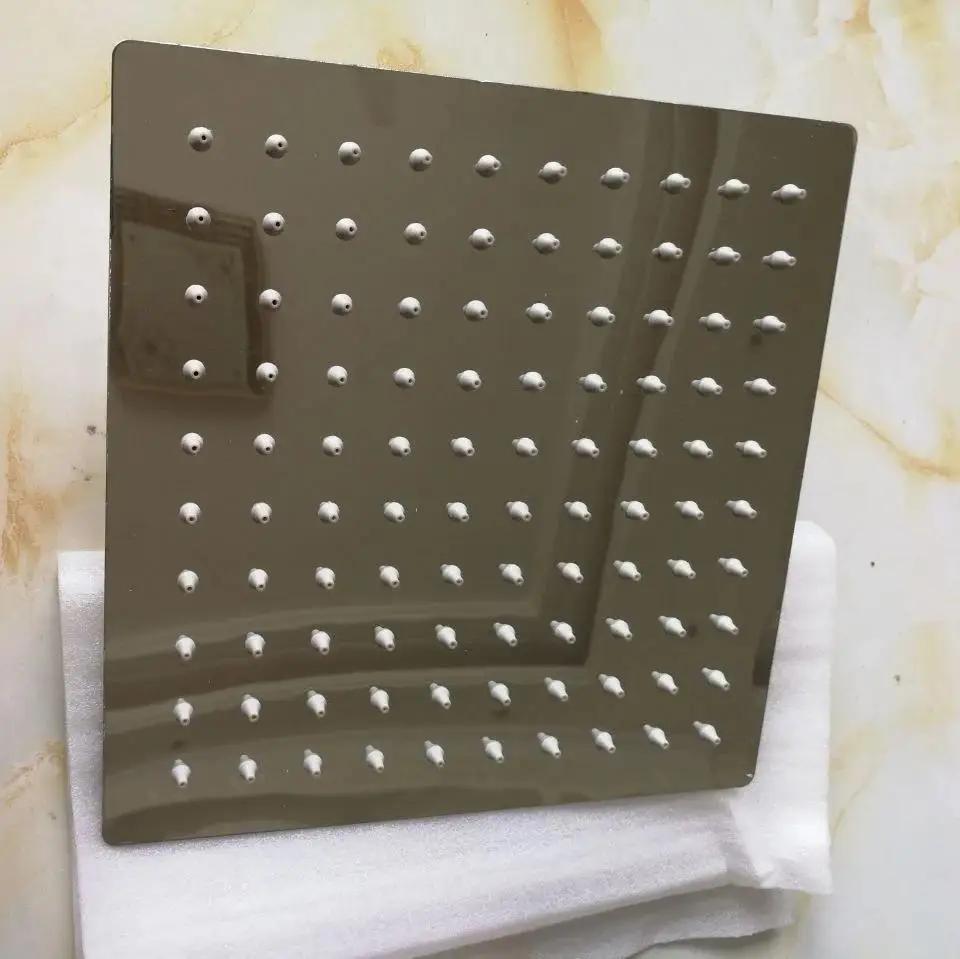 8 Stainless Steel High Quality Square Top Rainfall Shower Head Big Round Shower Head Suitable Household Bathroom Supplies Tools