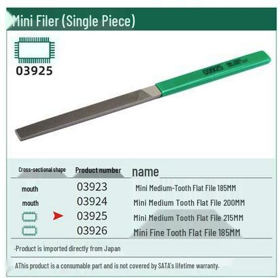 SATA Mini Steel Flat File Set (03923-03926)
