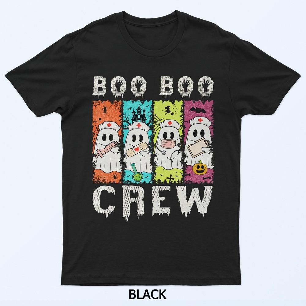 Boo Boo Crew Nurse Halloween Ghosts Tee T-Shirt