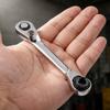 1/4 Ratsche Doppelkopf Sechskant Drehmomentschlüssel Auto Werkzeuge Demontage Spezielles Entferner Werkzeug Wartung Automobil Mechanisch