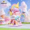 New Keeppley Colorful Street View Building Blocks Toy Cartoon Fantasy Fairy Tale Town Desktop Decoration Girl Birthday Gift