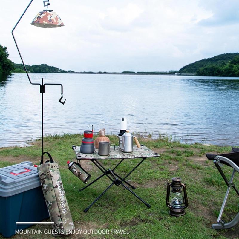 Faltbarer Campingtisch, Rolltisch, leichter Aluminium-Klapptisch, kompakter Picknicktisch für Angeln, Picknick und Grillen