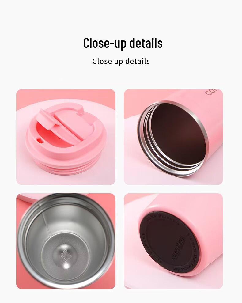 Stainless Steel Insulated Travel Mug - Portable Minimalist Design, Perfect Gift for Students