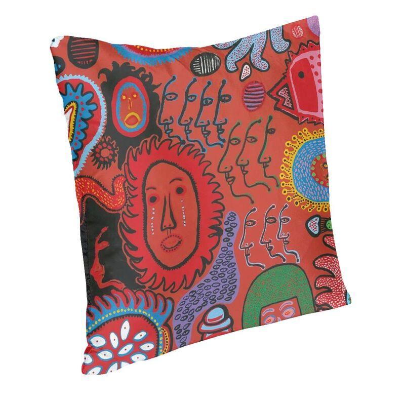 Yayoi Kusama Art Square Pillow Cover Decoration Japanese Artist Cushion Cover Throw Pillow for Car Doublesided Printing