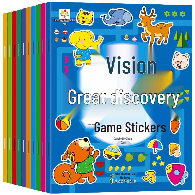 Cartoon Sticker Book for Toddlers: Ages 0-6 Concentration Training