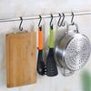10/15/20/25/30pcs Home Kitchen Stainless Steel Holder Hanger S Shaped Hook Clasps Hooks Storage Rack