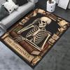 2025 Neuer Denker Totenkopf Teppich für Wohnzimmer Schlafzimmer Zuhause Sofa Dekoration, Kinder Spiel rutschfeste Fußmatte