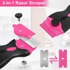 Window Cleaning Scraper Razor Blade Scraper Tool Plastic Double Edged Paint Scraper for Car Glass Decals Tint Stickers Cooktop