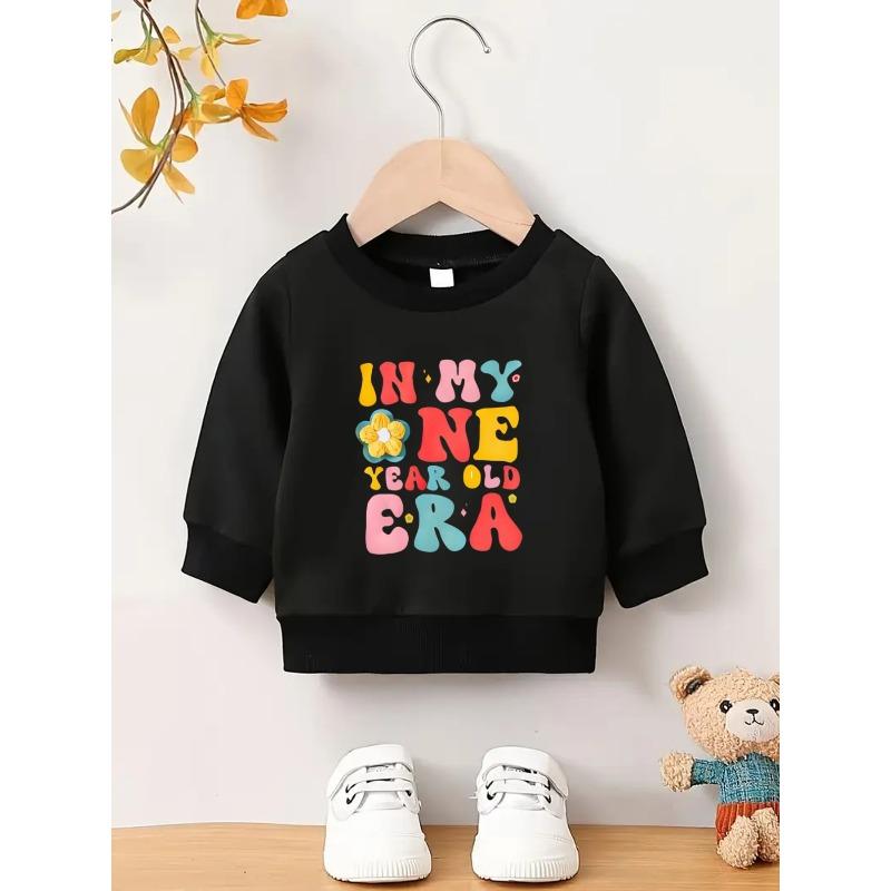 European Sizes Bright Colored Printed Pattern, Comfortable And Skin-Friendly for Baby Kids, Versatile Round Neck Sweatshirt for Daily Use