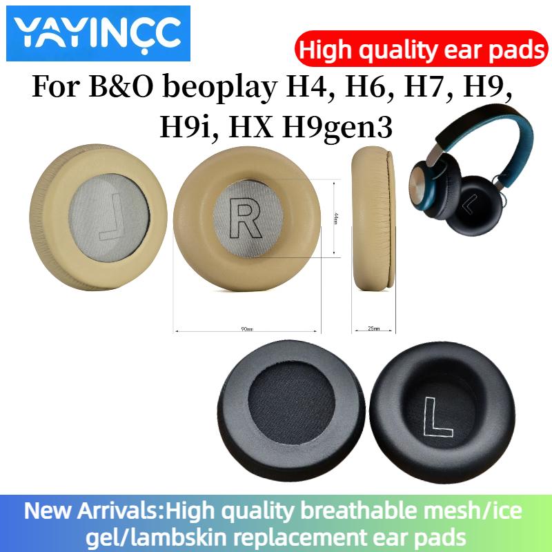 YAYINCC Coussinets de Remplacement Pour B&O beoplay H4, H6, H7, H9, H9i, HX H9gen3 Oreillettes Coussin Éponge Ultra-doux Housse Casque