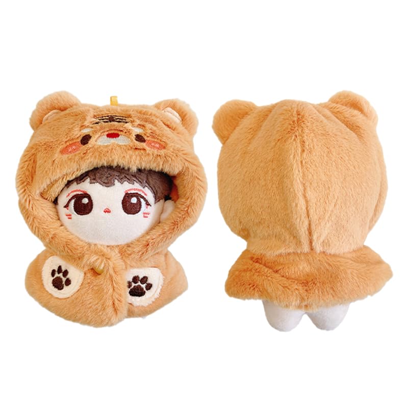 Fluffy animal costume for 10cm tiger stuffed animal costume accessory otaku doll mascot kpopdoll costume [used]