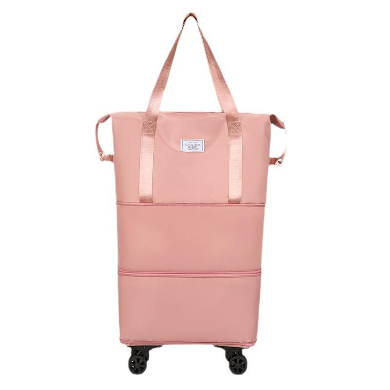 Wheeled Foldable Travel Bag - Lightweight, Expandable, and Portable Storage for Men and Women