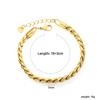 Stainless Steel Bracelet Metal Thick Chain 18K Gold Plated Bracelet Jewelry