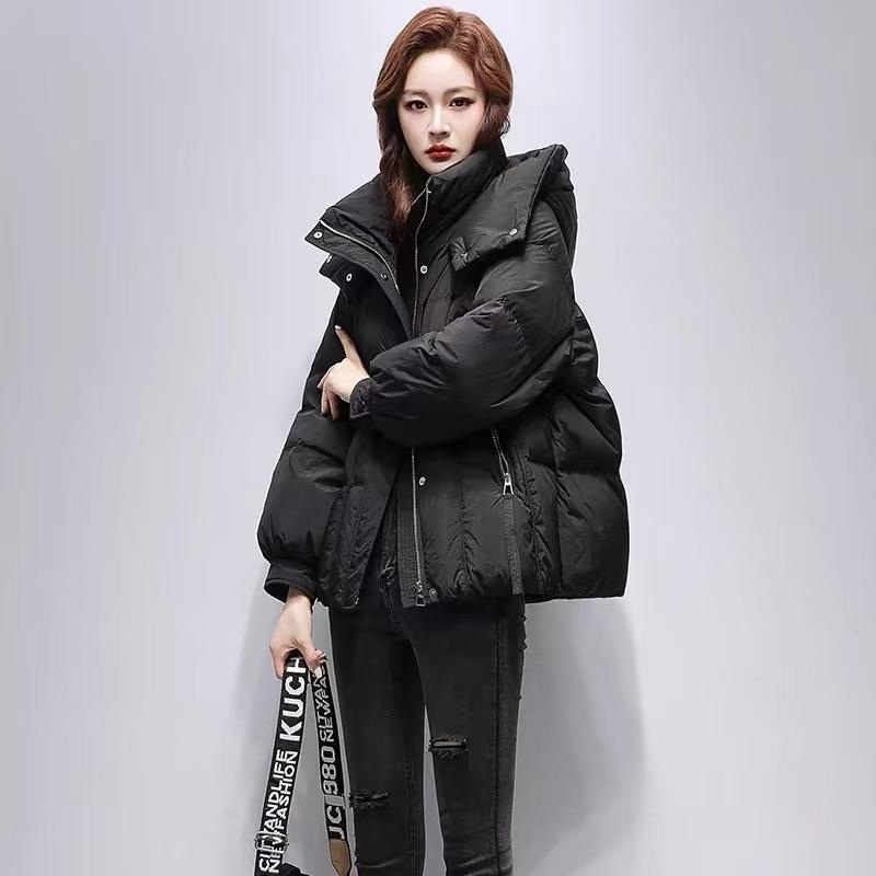 Women’s Short Hooded Windproof Thicken Warm Winter Jacket